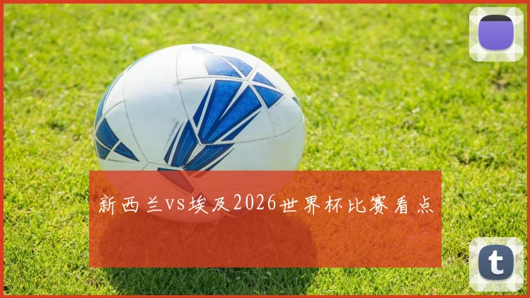 新西兰vs埃及2026世界杯比赛看点